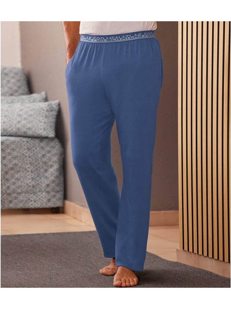 Pantalon Jersey Cocooning Atlas For Men  - ATLAS FOR MEN Bleu - Kiabi