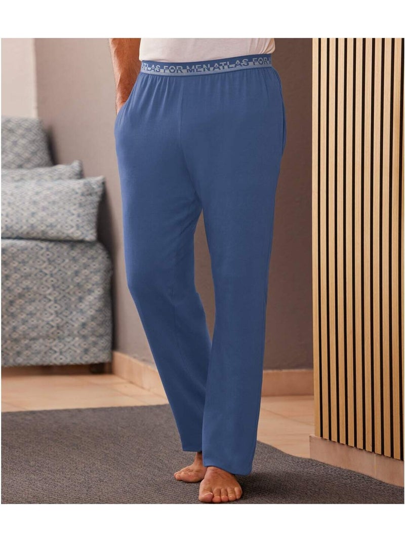 Pantalon jersey cocooning atlas for men  - atlas for men Bleu - Kiabi