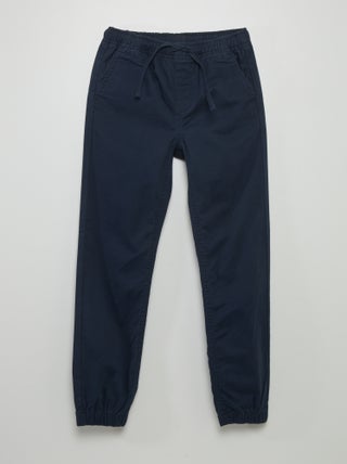 Pantalon jogger avec taille élastiquée