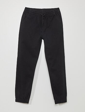 Pantalon jogging noir avec poche serré en bas