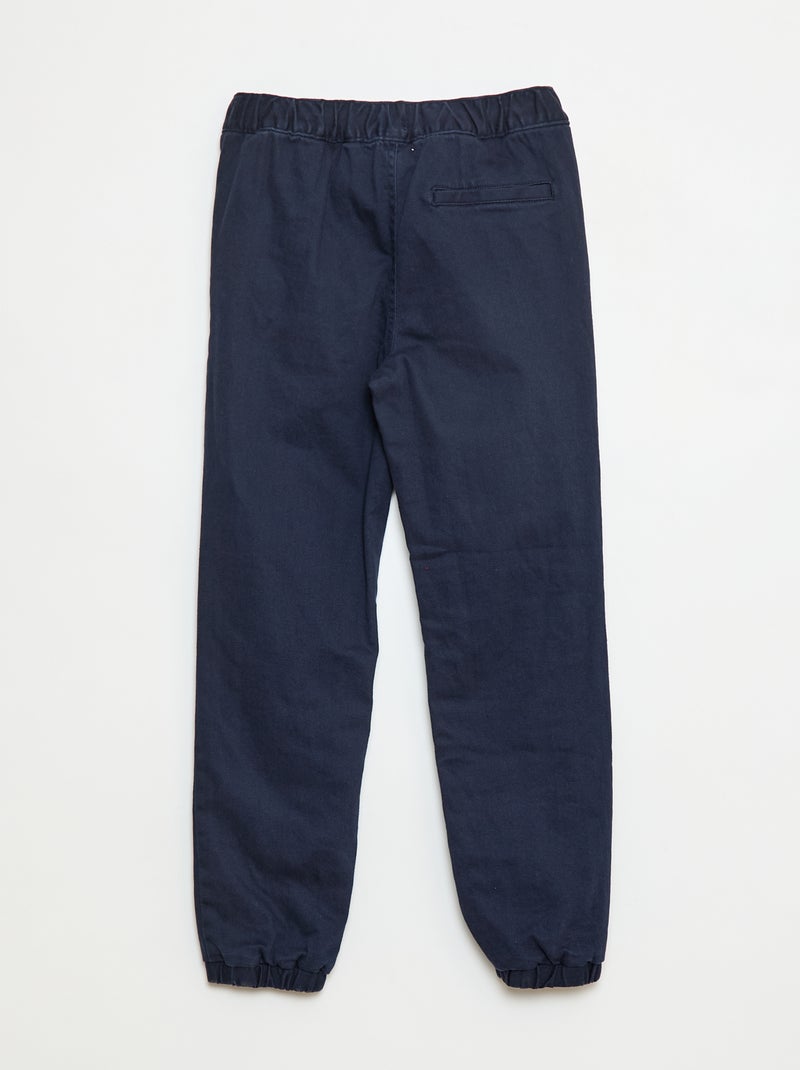 Pantalon jogger doublé Bleu - Kiabi