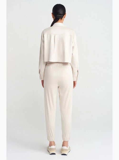 Pantalon jogger effet daim dilvin - Kiabi Pantalon jogger effet daim dilvin - Kiabi