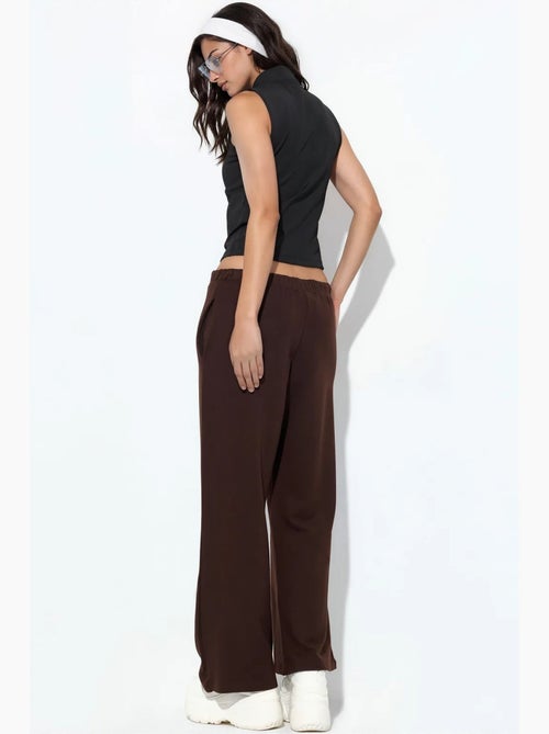 Pantalon jogger en jersey à jambe évasée femme busem - Kiabi