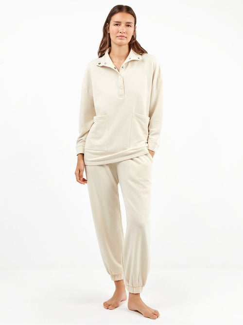 Pantalon jogger en molleton - Kiabi