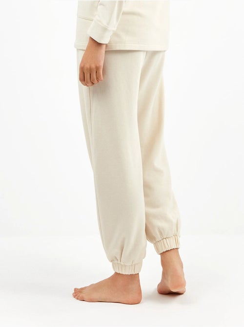 Pantalon jogger en molleton - Kiabi