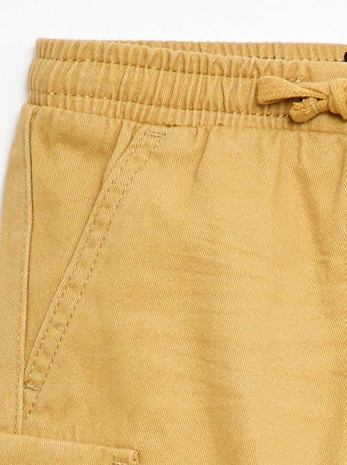 Pantalon jogger en twill avec poches à rabat - Kiabi