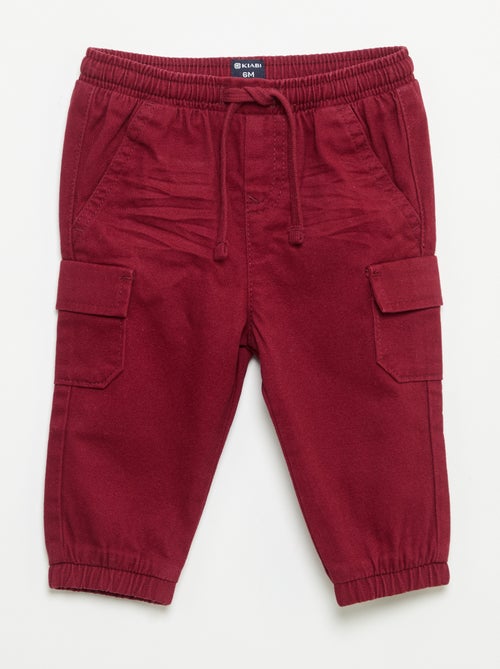 Pantalon jogger en twill avec poches à rabat - Kiabi Pantalon jogger en twill avec poches à rabat - Kiabi