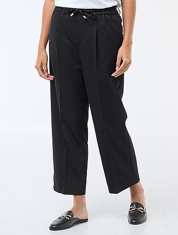 Pantalon jogger femme en chaîne et trame lourd