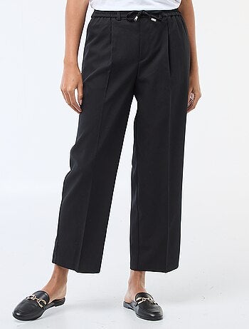 Pantalon jogger femme en chaîne et trame lourd