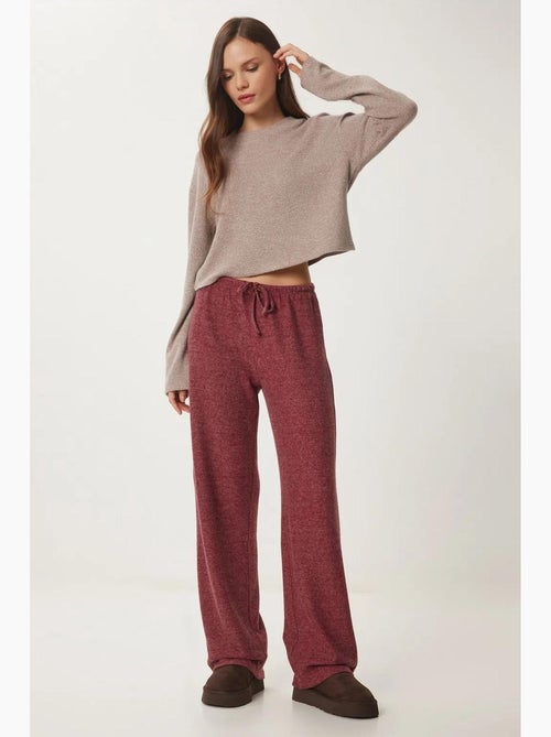 Pantalon jogger jambe large avec fermeture à cordon istanbul - Kiabi