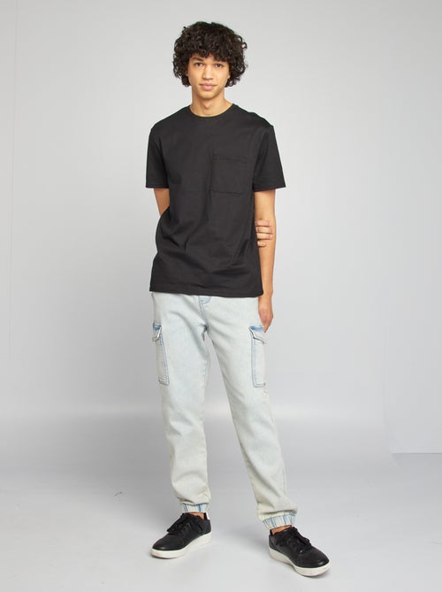 Pantalon jogger multipoches - Kiabi