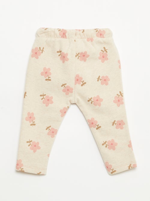 Pantalon jogging à motif - Kiabi