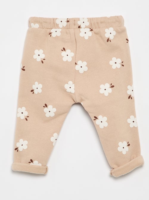 Pantalon jogging à motif - Kiabi