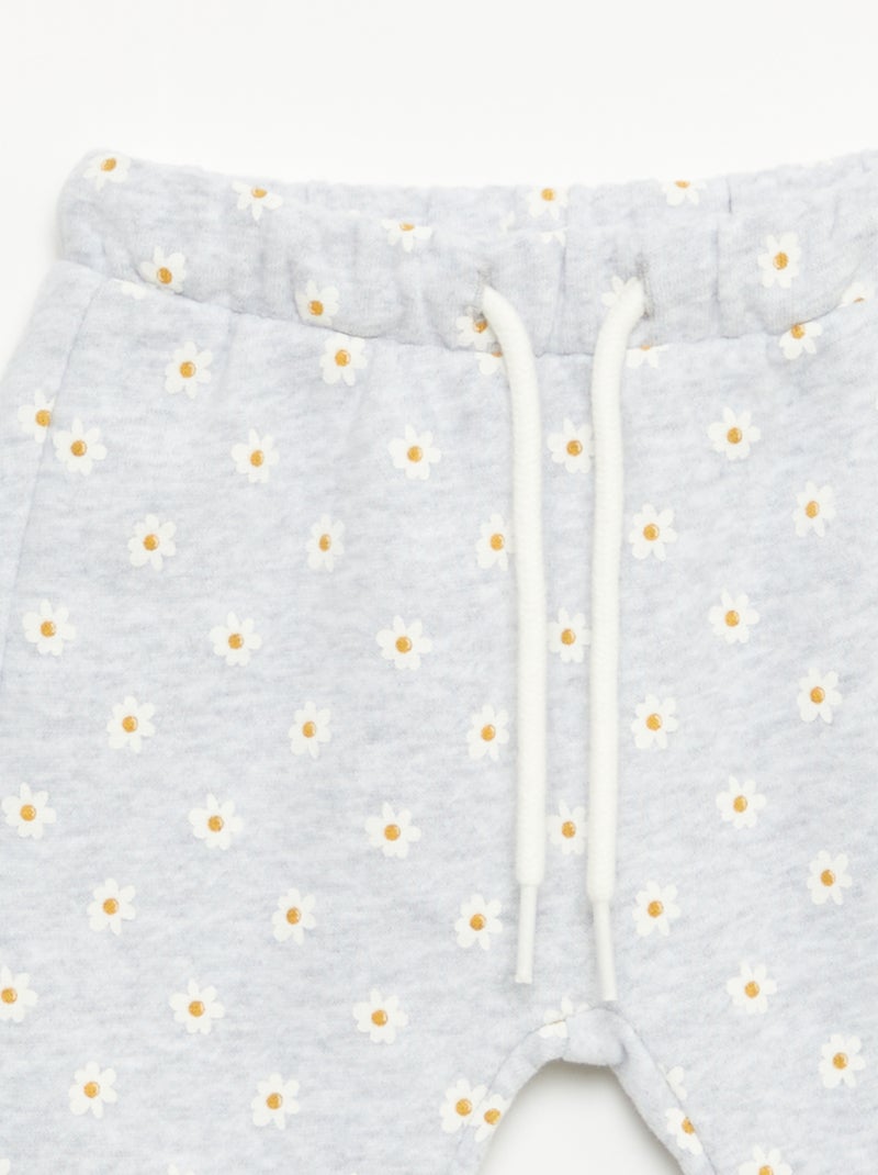 Pantalon jogging à motif Gris - Kiabi