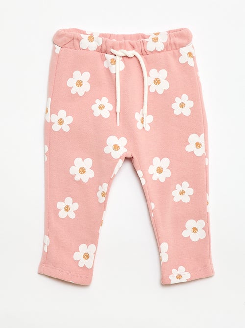 Pantalon jogging à motif - Kiabi