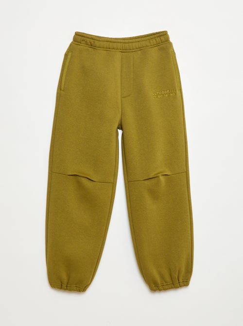Pantalon jogging avec inscription brodée - Kiabi