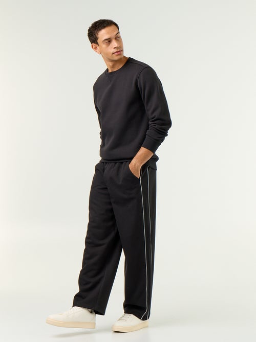 Pantalon jogging avec liserés - Kiabi