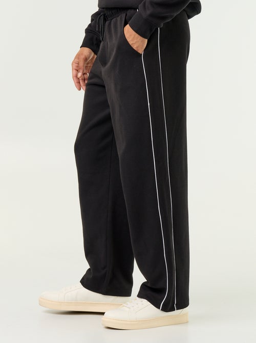 Pantalon jogging avec liserés - Kiabi
