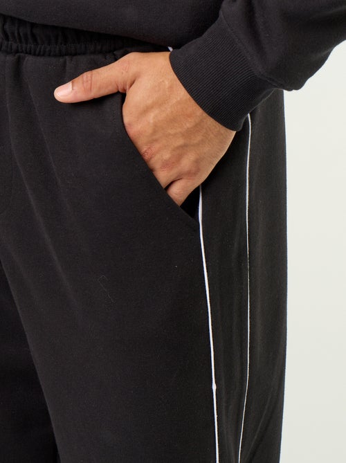 Pantalon jogging avec liserés - Kiabi