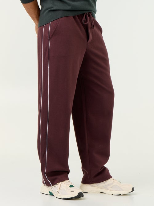 Pantalon jogging avec liserés - Kiabi