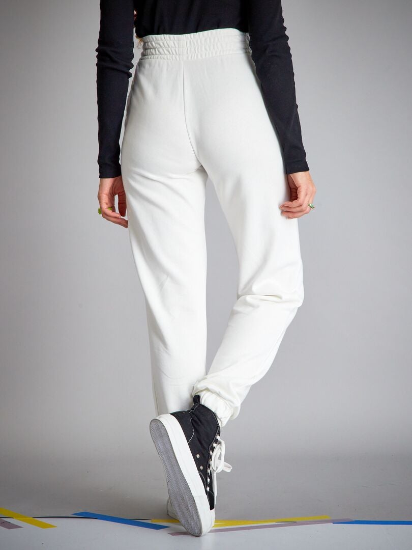 Pantalon jogging chiné avec inscription