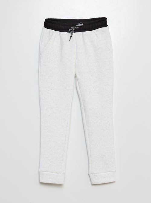 Pantalon jogging doublé velours - Kiabi