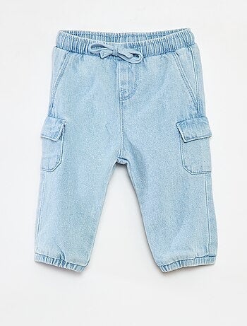 Pantalon jogging en denim avec poches