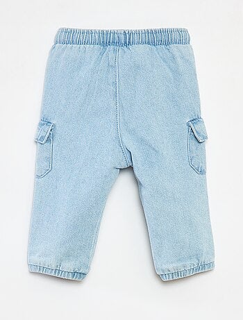 Pantalon jogging en denim avec poches