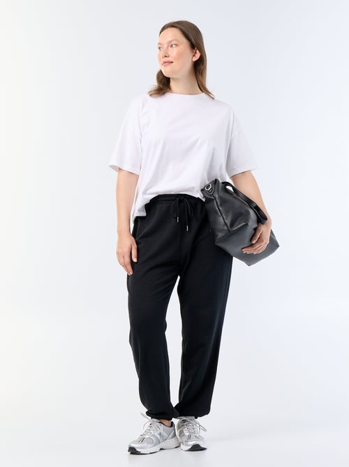 Pantalon jogging en french terry - Kiabi