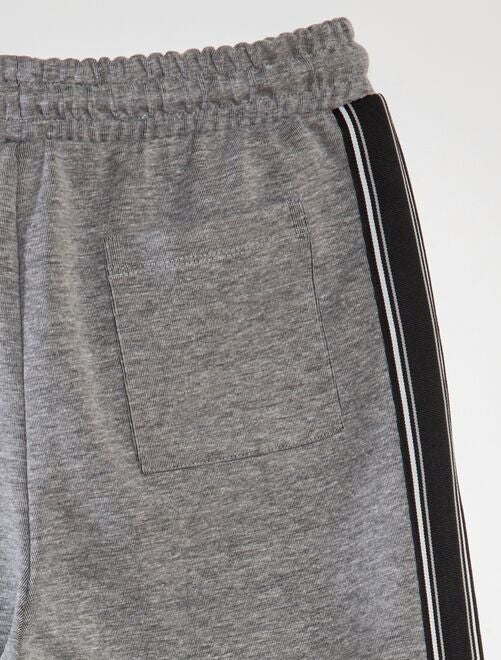 Pantalon jogging en interlock avec biais contrasté - Kiabi