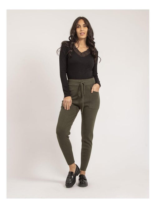 Pantalon jogging en maille elsa - Kiabi