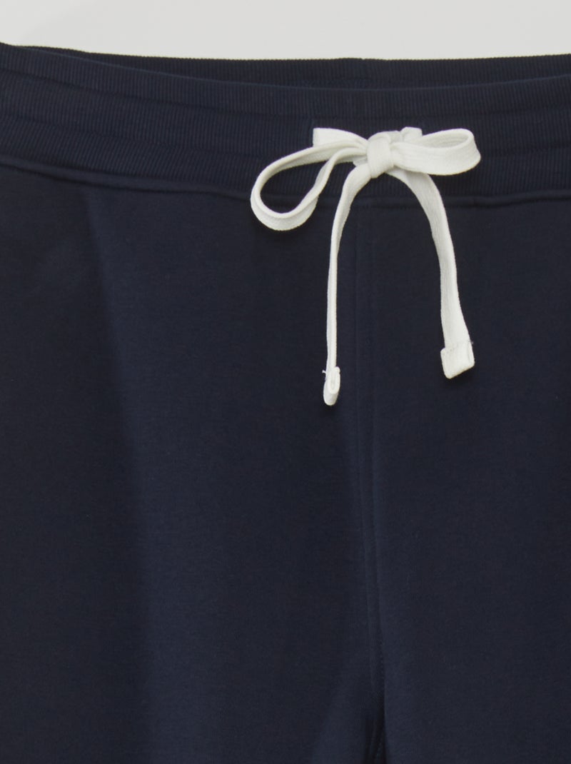 Pantalon jogging en molleton Bleu marine - Kiabi