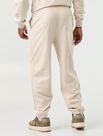 Pantalon jogging en molleton uni