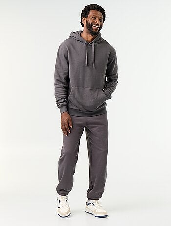 Pantalon jogging en molleton uni