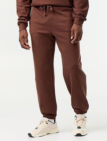 Pantalon jogging en molleton uni