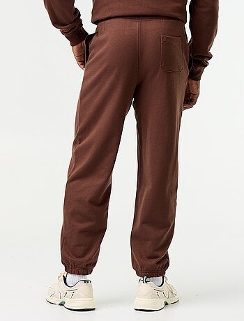 Pantalon jogging en molleton uni
