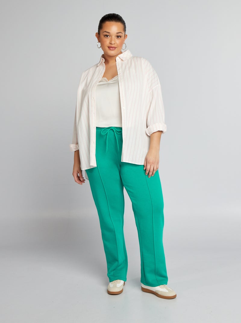 Pantalon jogging en molleton Vert - Kiabi