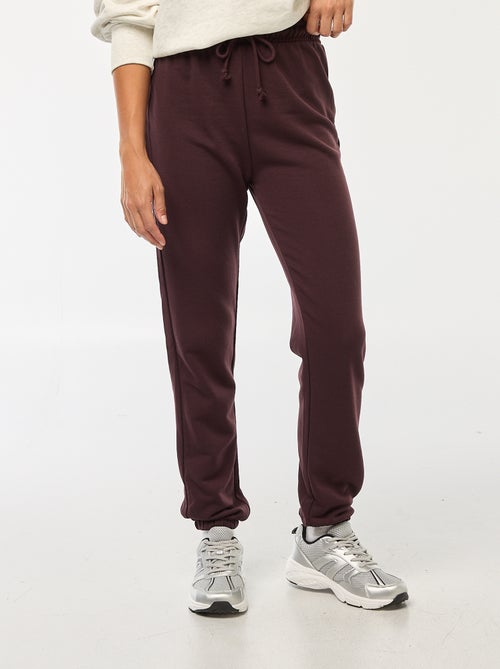 Pantalon jogging femme en maille lourde - Kiabi