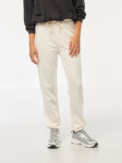 Pantalon jogging femme French terry - Kiabi