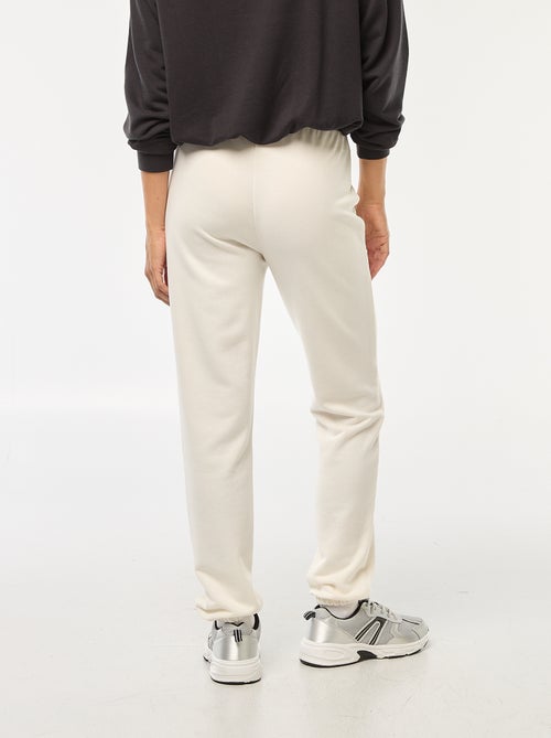 Pantalon jogging femme French terry - Kiabi