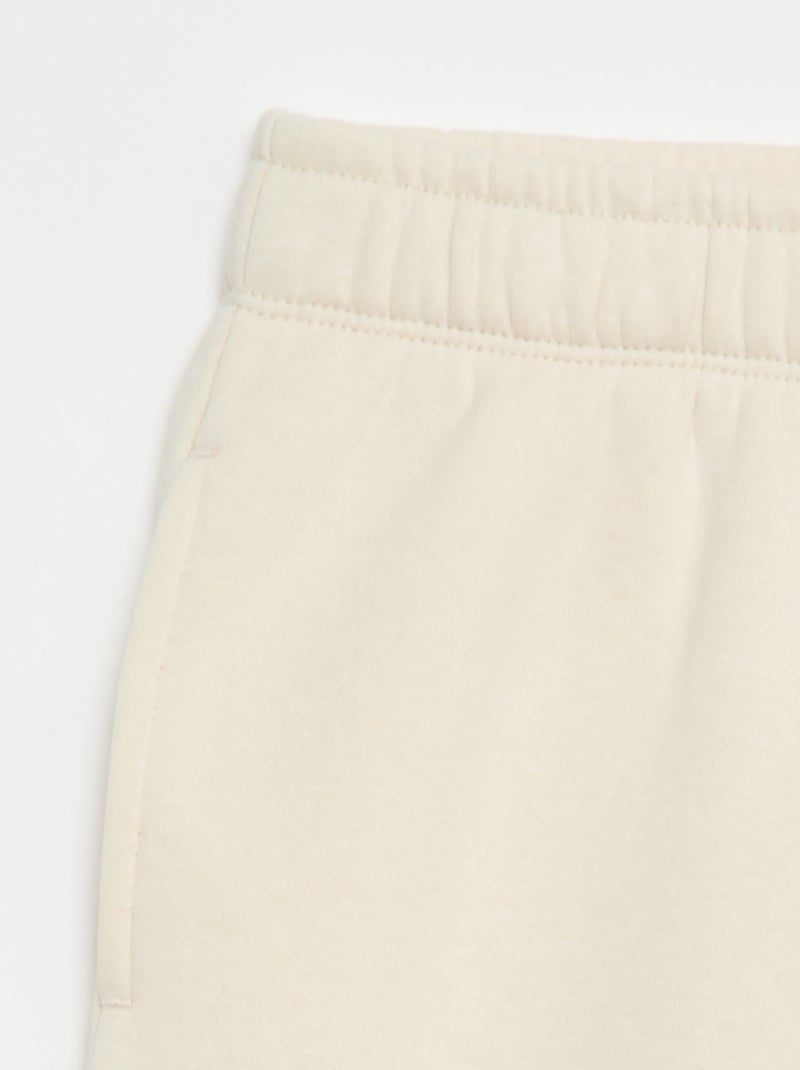 Pantalon jogging large Blanc - Kiabi