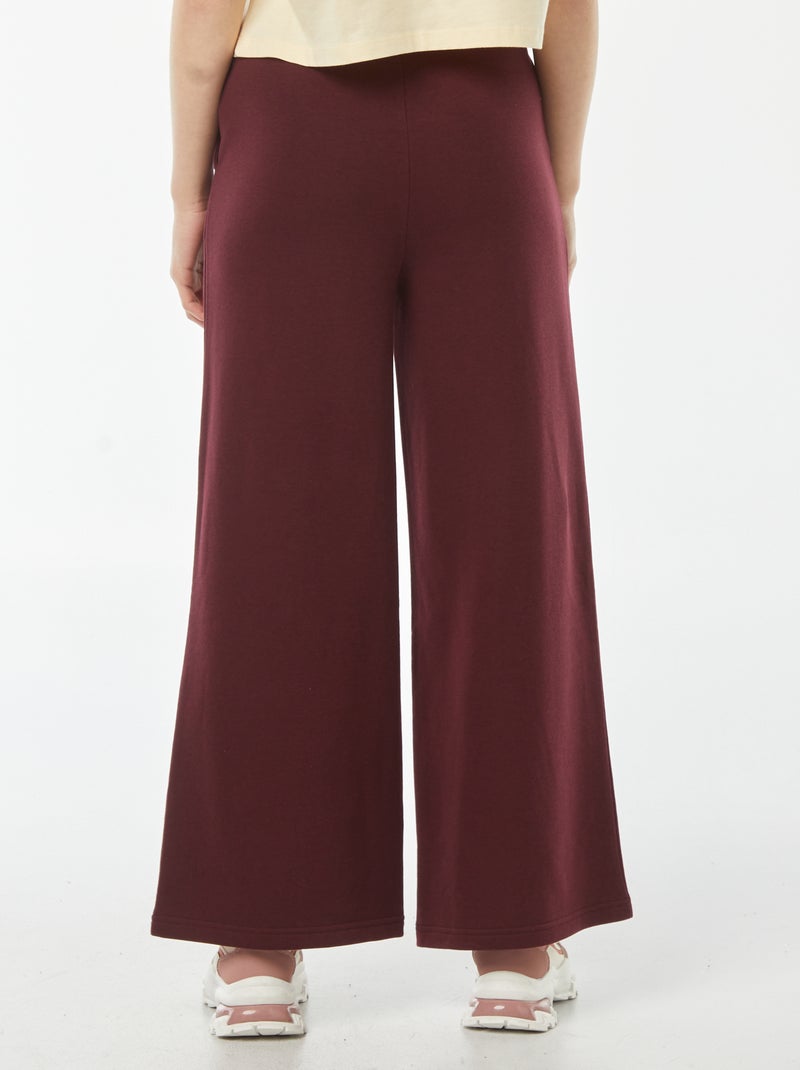 Pantalon jogging large Bordeaux - Kiabi