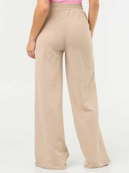 Pantalon jogging large en maille lourde - Kiabi