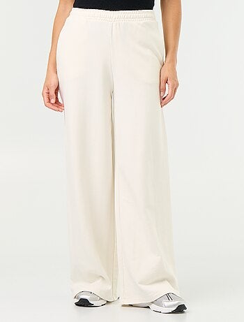 Pantalon jogging large en maille lourde