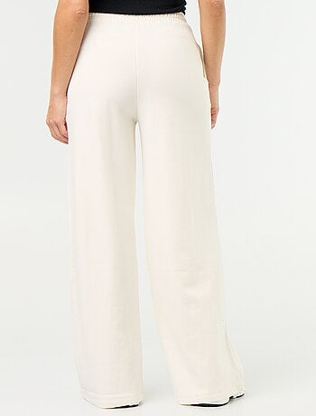 Pantalon jogging large en maille lourde