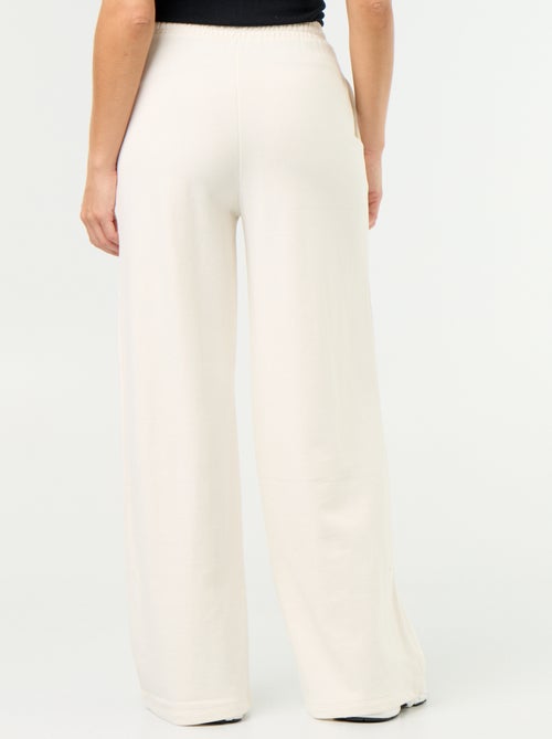 Pantalon jogging large en maille lourde - Kiabi