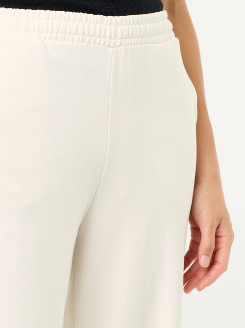 Pantalon jogging large en maille lourde - Kiabi
