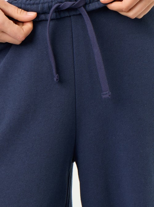 Pantalon jogging large en maille lourde - Kiabi