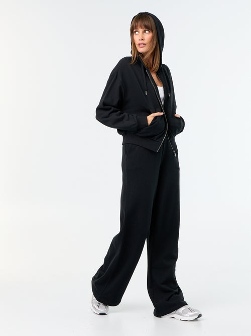 Pantalon jogging large en maille lourde - Kiabi Pantalon jogging large en maille lourde - Kiabi