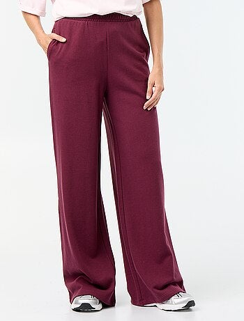 Pantalon jogging large en maille lourde
